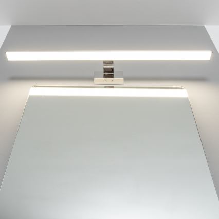 Brilagi - LED φωτισμός καθρέφτη μπάνιου 3 σε 1 VESTRA LED/15W/230V 80 cm IP44 γυαλιστερό χρώμιο