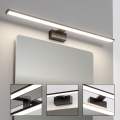 Brilagi - Φωτισμός καθρέφτη μπάνιου LED 3 σε 1 VESTRA LED/15W/230V 80 cm IP44 μαύρο