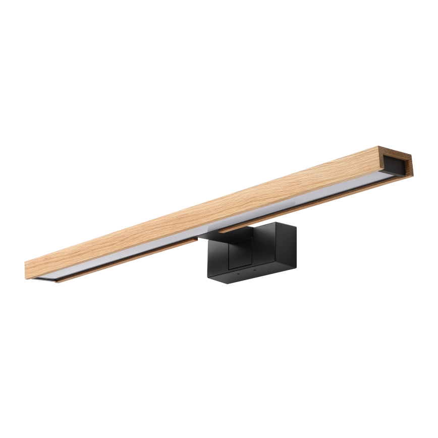 Brilagi - Φωτιστικό καθρέφτη μπάνιου LED 3-σε-1 WOODY MIRROR LED/12W/230V 60 cm IP44 μαύρο/δρυς
