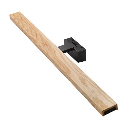 Brilagi - Φωτιστικό καθρέφτη μπάνιου LED 3-σε-1 WOODY MIRROR LED/15W/230V 80 cm IP44 μαύρο/δρυς