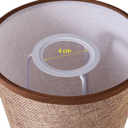 Brilagi - Καπέλο φωτιστικού universal NUBILA E27 13x9 cm καφέ