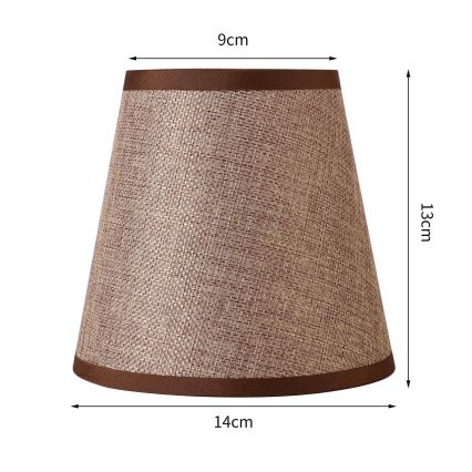 Brilagi - Καπέλο φωτιστικού universal NUBILA E27 13x9 cm καφέ