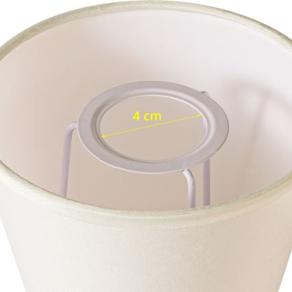 Brilagi - Καπέλο φωτιστικού universal NUBILA E27 13x9 εκ. κρεμ