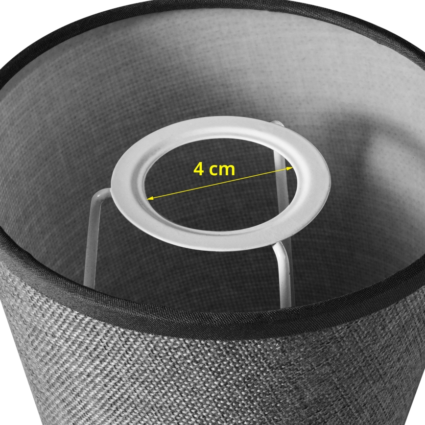 Brilagi - Universal φωτιστικό NUBILA E27 13x9 cm γκρι