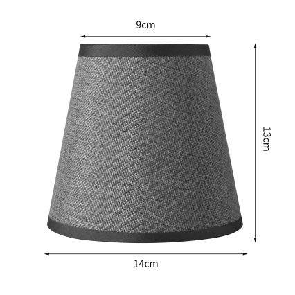 Brilagi - Universal φωτιστικό NUBILA E27 13x9 cm γκρι