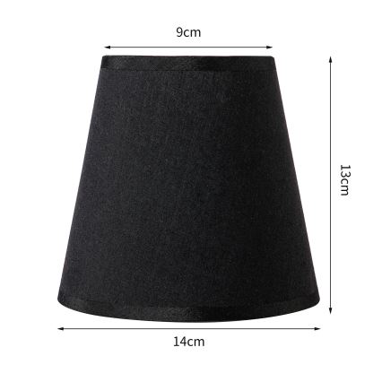 Brilagi - Universal φωτιστικό NUBILA E27 13x9 cm μαύρο