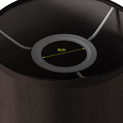 Brilagi - Universal φωτιστικό NUBILA E27 15,5x14 εκ. μαύρο