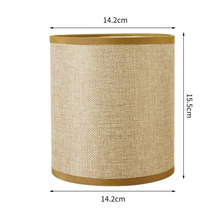 Brilagi - Universal φωτιστικό NUBILA E27 15,5x14 εκ. ανοιχτό καφέ