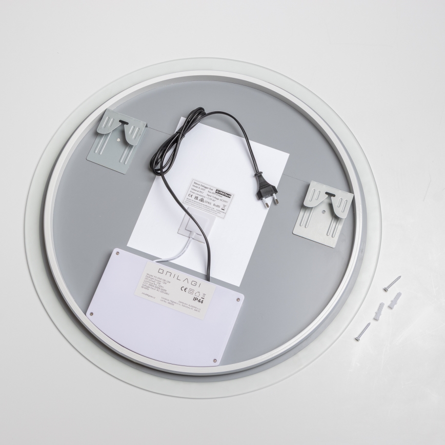 Brilagi - LED καθρέφτης μπάνιου με θέρμανση CLARA ECO LED/12W/230V Ø 60 εκ. IP44 CRI 90 ρυθμιζόμενης φωτεινότητας + CCT