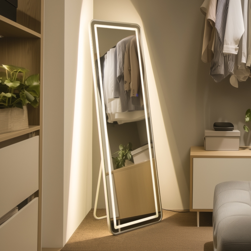 Brilagi - Καθρέφτης δαπέδου BELLEZA LED/42W/230V 160x50 cm IP44 CRI 90 ρυθμιζόμενος + CCT
