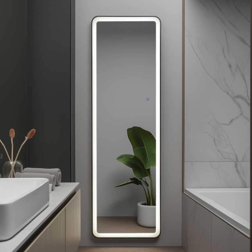 Brilagi - Καθρέφτης δαπέδου ELEGANZA LED/42W/230V 160x50 cm IP44 CRI 90 με δυνατότητα ρύθμισης + CCT