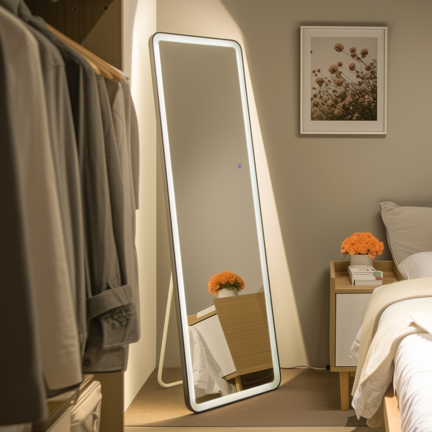 Brilagi - Καθρέφτης δαπέδου ELEGANZA LED/42W/230V 160x50 cm IP44 CRI 90 με δυνατότητα ρύθμισης + CCT