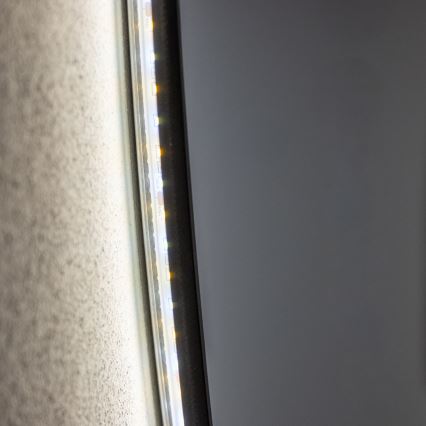 Brilagi - Καθρέφτης μπάνιου LED VENA BLACK LED/32W/230V Ø 100 cm IP44 CRI 90 ρυθμιζόμενος + CCT