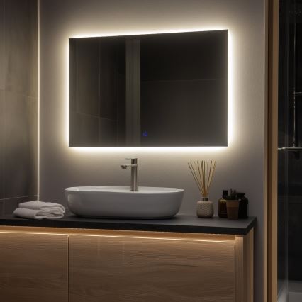 Brilagi - LED καθρέφτης μπάνιου LUCE LED/30W/230V 60x90 cm IP44 CRI 90 ρυθμιζόμενος + CCT