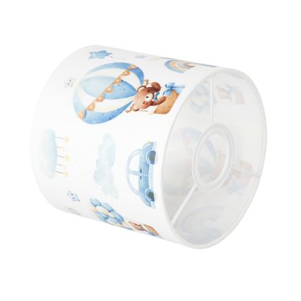 BRILAGI - Καθολικό αμπαζούρ BOBO E27 Ø 15 cm λευκό/μπλε/αρκουδάκια