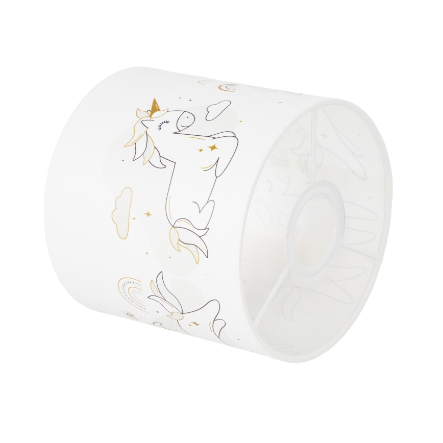 BRILAGI - Καθολικό αμπαζούρ BOBO E27 διάμ. 15 cm λευκό/μονόκεροι