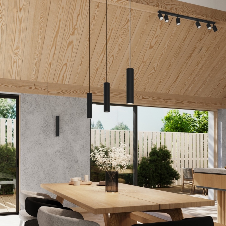 Brilagi - Κρεμαστό φωτιστικό CRESTO με καλώδιο 3xGU10/10W/230V, μαύρο