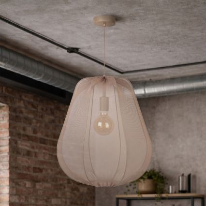 Brilagi - Κρεμαστό φωτιστικό LED ARVEN με καλώδιο 1xE27/8W/230V, Ø 37 cm, μπεζ