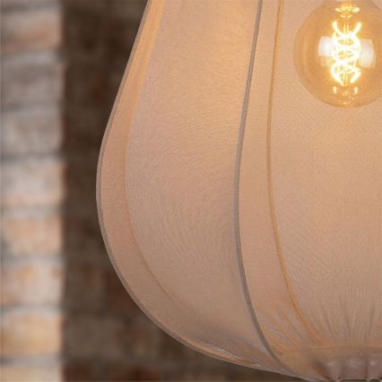 Brilagi - Κρεμαστό φωτιστικό LED ARVEN με καλώδιο 1xE27/8W/230V, Ø 37 cm, μπεζ