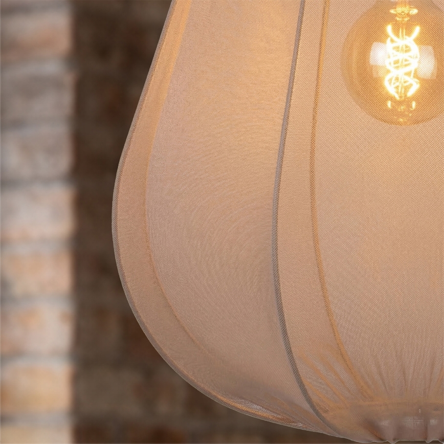 Brilagi - Κρεμαστό φωτιστικό LED ARVEN με καλώδιο 1xE27/8W/230V, Ø 37 cm, μπεζ