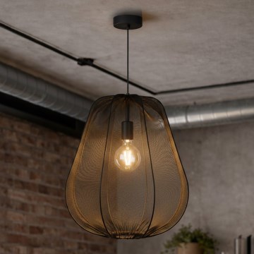 Brilagi - Κρεμαστό φωτιστικό LED ARVEN με καλώδιο 1xE27/8W/230V Ø 37 εκ. μαύρο
