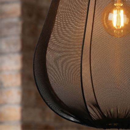 Brilagi - Κρεμαστό φωτιστικό LED ARVEN με καλώδιο 1xE27/8W/230V Ø 37 εκ. μαύρο