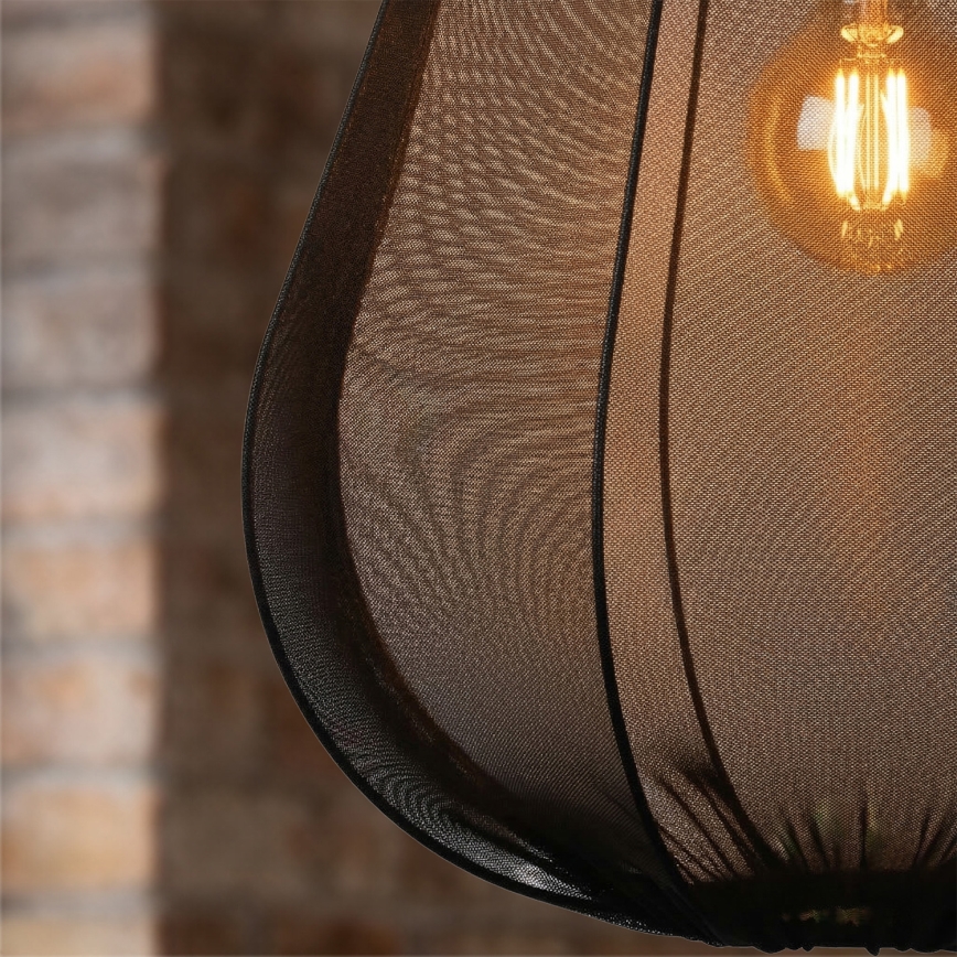 Brilagi - Κρεμαστό φωτιστικό LED ARVEN με καλώδιο 1xE27/8W/230V Ø 37 εκ. μαύρο