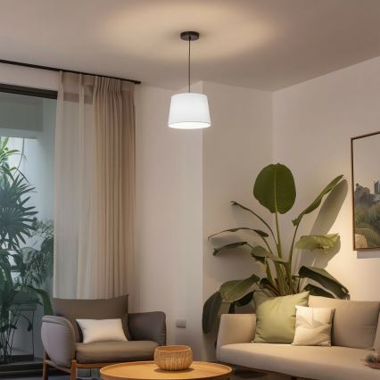 Brilagi - Κρεμαστό φωτιστικό LED CERIA σε καλώδιο, 1xE27/40W/230V, διάμ. 30 cm, λευκό