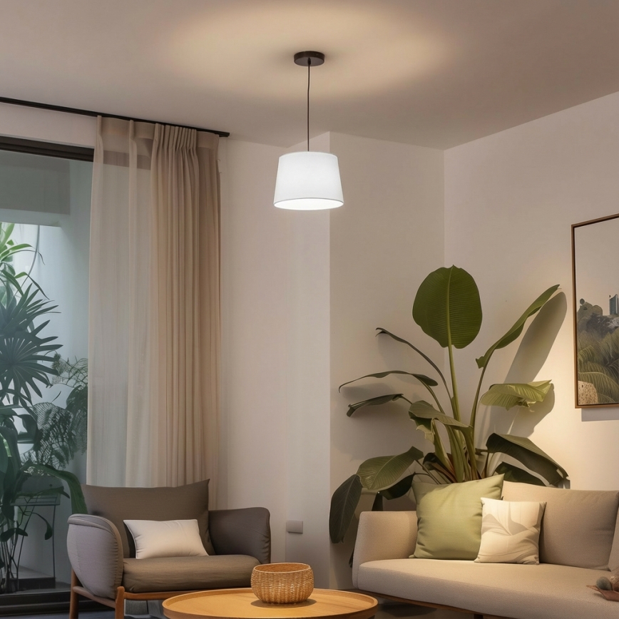 Brilagi - Κρεμαστό φωτιστικό LED CERIA σε καλώδιο, 1xE27/40W/230V, διάμ. 30 cm, λευκό