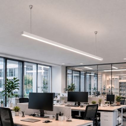 Brilagi - Κρεμαστό φωτιστικό LED FULLDAY LED/30/40/50W/230V 2700/4000/6000K 150 cm λευκό