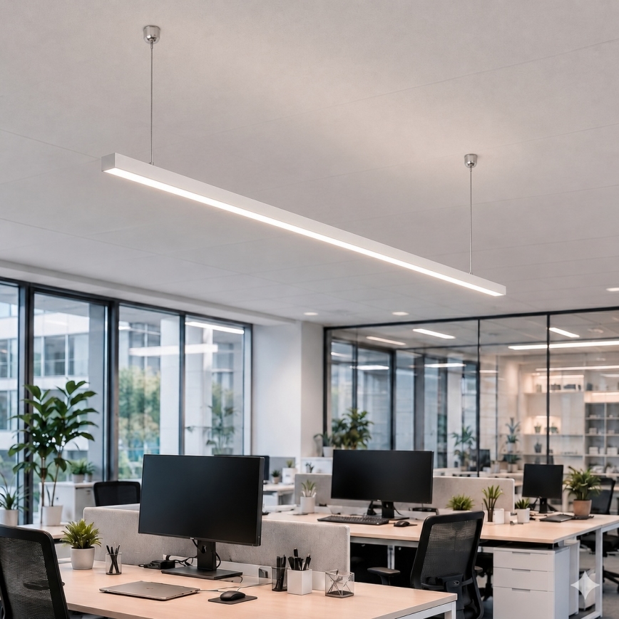 Brilagi - Κρεμαστό φωτιστικό LED FULLDAY LED/30/40/50W/230V 2700/4000/6000K 150 cm λευκό