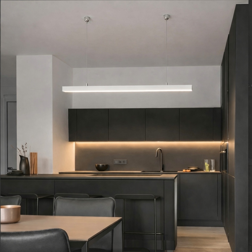 Brilagi - Κρεμαστό φωτιστικό LED FULLDAY LED/30/40/50W/230V 2700/4000/6000K 150 cm λευκό