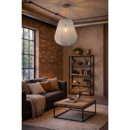 Brilagi - Κρεμαστό φωτιστικό LED σε καλώδιο ARVEN 1xE27/8W/230V Ø 37 εκ. γκρι