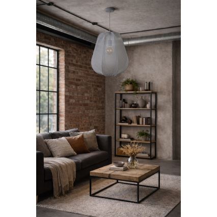 Brilagi - Κρεμαστό φωτιστικό LED σε καλώδιο ARVEN 1xE27/8W/230V Ø 37 εκ. γκρι