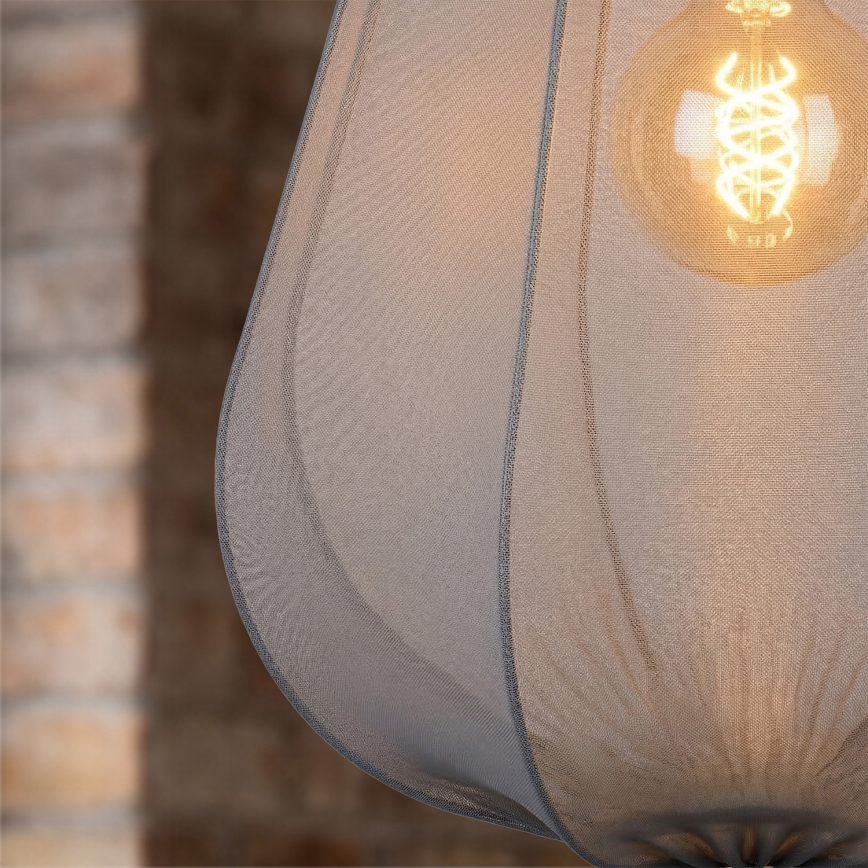 Brilagi - Κρεμαστό φωτιστικό LED σε καλώδιο ARVEN 1xE27/8W/230V Ø 37 εκ. γκρι