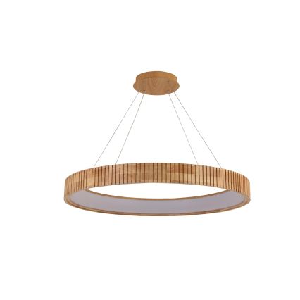Brilagi - ξύλινο LED κρεμαστό φωτιστικό με καλώδιο FALCON WOOD MODERN LED/60W/230V 3000/4000/6000K Ø 80 εκ.