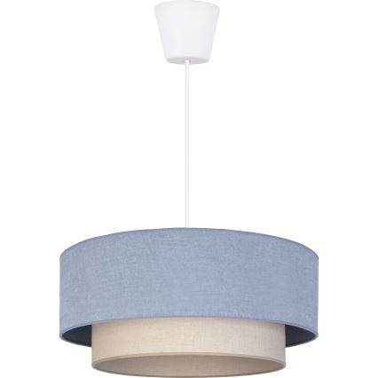 Brilagi - Κρεμαστό φωτιστικό LED σε καλώδιο BOHO ECO 1xE27/10W/230V διάμ. 40 εκ. μπλε/κρεμ