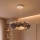 Brilagi - Κρεμαστό φωτιστικό LED σε καλώδιο FEATHER 3xE27/40W/230V + 3xLED/3W Ø 50 cm γκρι
