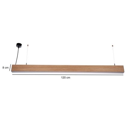 BRILAGI - Κρεμαστό φωτιστικό LED σε καλώδιο GARDALINE LED/100W/230V 120 cm σε απόχρωση δρυός