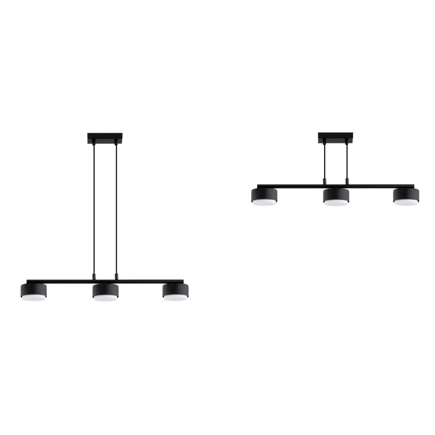 Brilagi - Κρεμαστό φωτιστικό LED σε καλώδιο MONO 3xGX53/30W/230V μαύρο