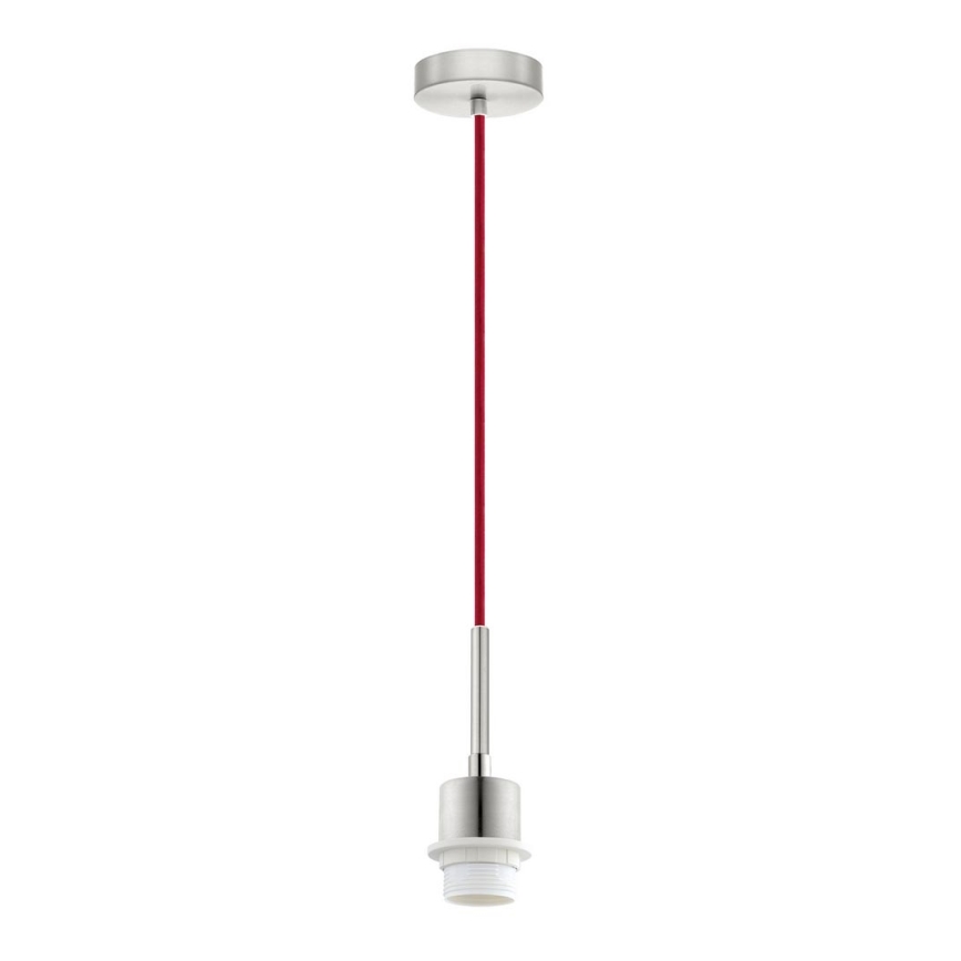 Brilagi - Κρεμαστό φωτιστικό LED σε καλώδιο NUBILA 1xE27/60W/230V Ø 14 cm κόκκινο/ανθρακί