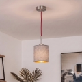 Brilagi - Κρεμαστό φωτιστικό LED σε καλώδιο NUBILA 1xE27/60W/230V διάμ. 14 cm κόκκινο/γκρι