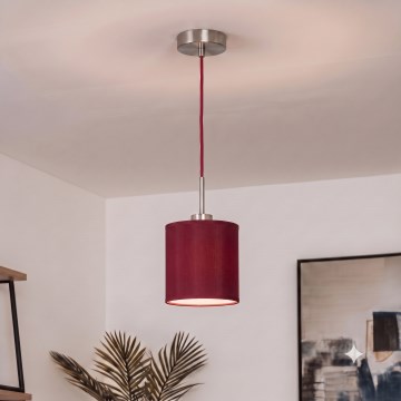Brilagi - Κρεμαστό φωτιστικό LED σε καλώδιο NUBILA 1xE27/60W/230V διάμ. 14 cm πομπηϊκό κόκκινο