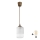 Brilagi - Κρεμαστό φωτιστικό LED σε καλώδιο RETRO GLASS 1xE27/60W/230V Ø 14 εκ. καφέ/λευκό