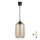 Brilagi - Κρεμαστό φωτιστικό LED σε καλώδιο RETRO GLASS 1xE27/60W/230V Ø 14 εκ. μαύρο/καπνιστό καφέ