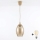 Brilagi - Κρεμαστό φωτιστικό LED σε καλώδιο RETRO GLASS 1xE27/60W/230V Ø 17 cm μπεζ/καπνιστό μπεζ