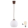 Brilagi - Κρεμαστό φωτιστικό LED σε καλώδιο RETRO GLASS 1xE27/60W/230V διάμ. 15 εκ. καφέ/λευκό