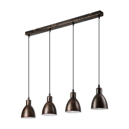Brilagi - Κρεμαστό φωτιστικό LED σε καλώδιο RIDDY 4xE27/60W/230V χάλκινο/πατίνα