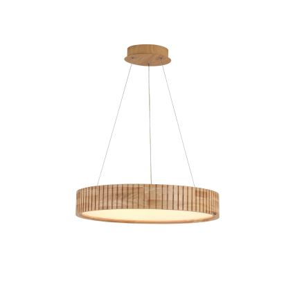 Brilagi - Κρεμαστό φωτιστικό LED με καλώδιο FALCON WOOD MODERN LED/30W/230V 3000/4000/6000K διάμ. 45 cm ξύλινο