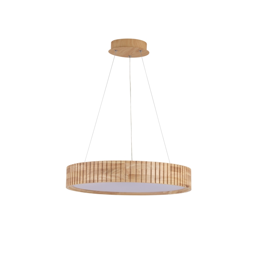 Brilagi - Κρεμαστό φωτιστικό LED με καλώδιο FALCON WOOD MODERN LED/30W/230V 3000/4000/6000K διάμ. 45 cm ξύλινο